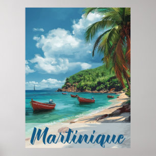 Flucht ins Paradies: Martinique Vintage-Urlaub Poster