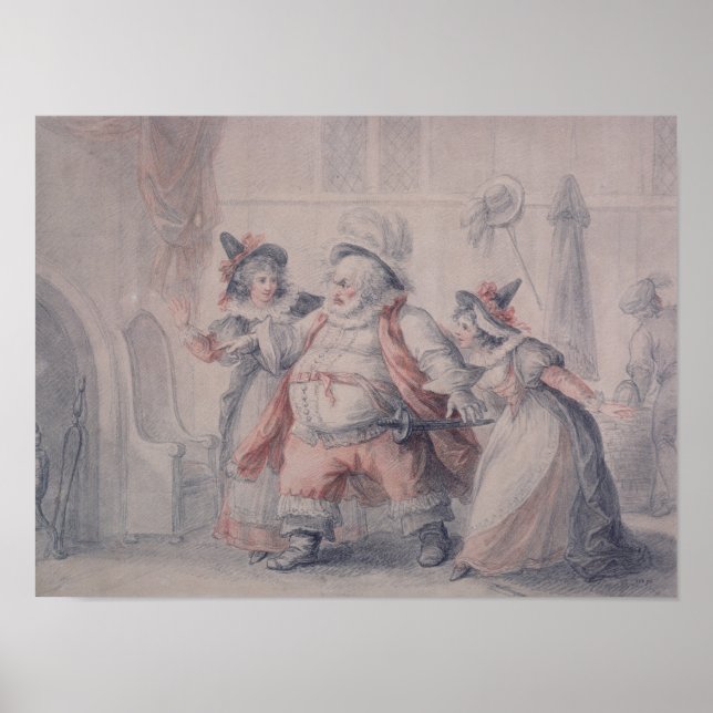 Flucht von Falstaff Poster (Vorne)
