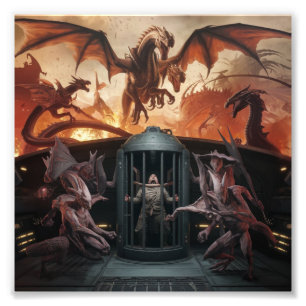 Flucht vor dem Nautiloiden Schiff   Beschluss über Fotodruck