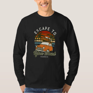 Flucht vor Tybee Island Beach Georgia Ozean Summ T-Shirt