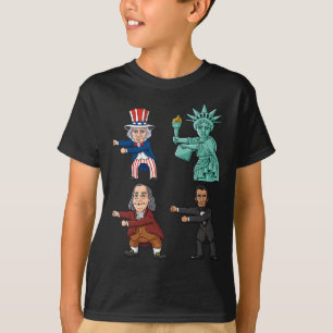 Flucht wie ein Boss Uncle Sam Ben Franklin Liberty T-Shirt