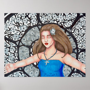 "Flucht Zeichnend Poster