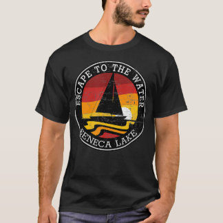 Flucht zum Water Seneca Lake New York Segeln R T-Shirt