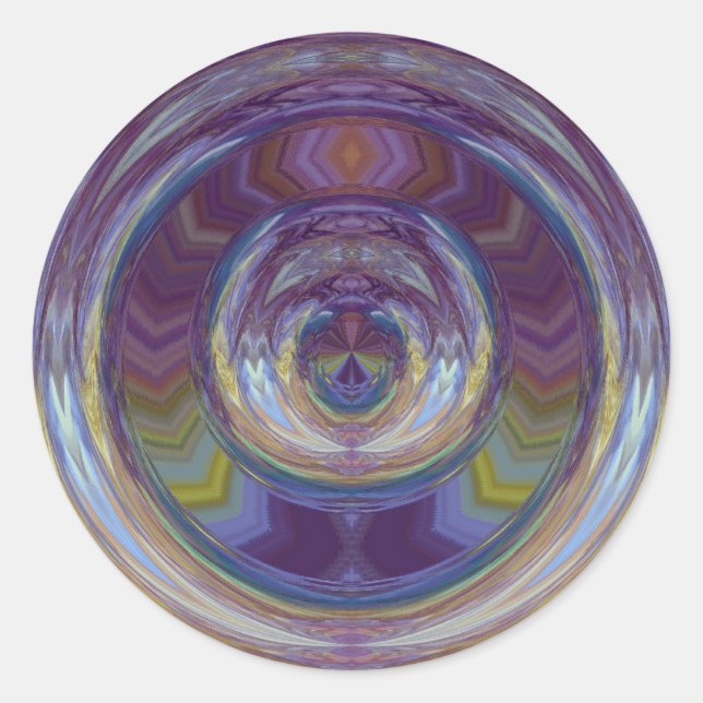 Fluchtgefahr Runder Aufkleber (Vorderseite)