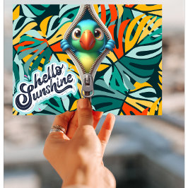 Flüchtige Blick A Boo Birdie Hello Sunshine Postkarte