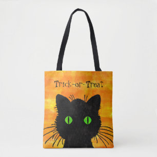 Flüchtige Blick-A-Boo Black Cat Orange Trick-oder-