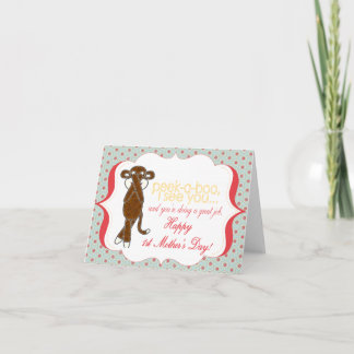 Flüchtige Blick-A-Boo First Mother's Day Card Karte