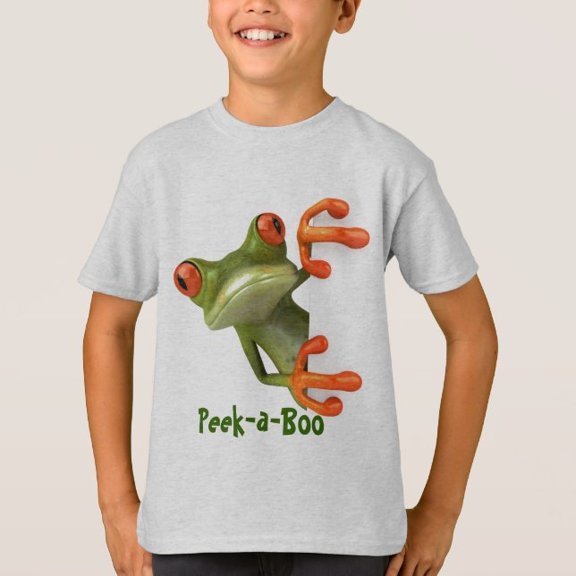 Flüchtige Blick-a-Boo-Frog T-Shirt (Vorderseite)