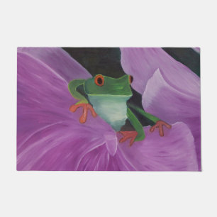 Flüchtige Blick-a-Boo-Froschtürme Fußmatte
