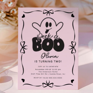 Flüchtige Blick A Boo Ghost Geburtstag Einladung
