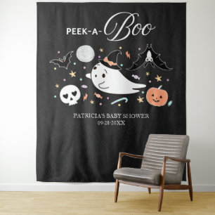 Flüchtige Blick-A-Boo Ghost Halloween Kinderdusche Wandteppich