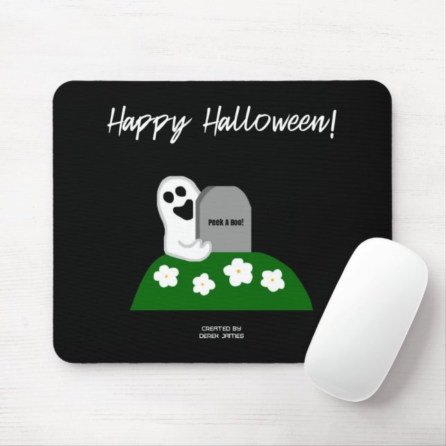 Flüchtige Blick A Boo Ghost Mouse Pad Mousepad (Mit Mouse)