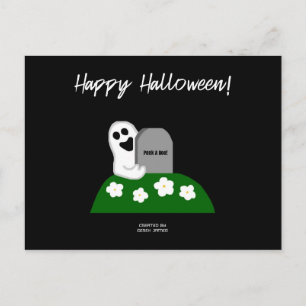 Flüchtige Blick A Boo Ghost Postkarte
