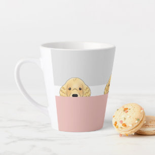 "Flüchtige Blick a Boo" Golden Retriever Dog   Milchtasse