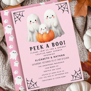 Flüchtige Blick A Boo Halloween Paare Kinderdusche Einladung