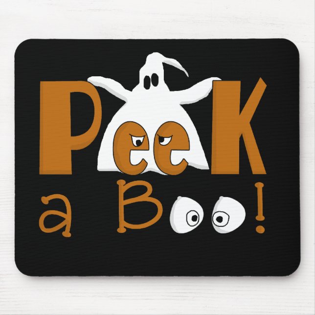 Flüchtige Blick A Boo Halloween T - Shirt und Gesc Mousepad (Vorne)