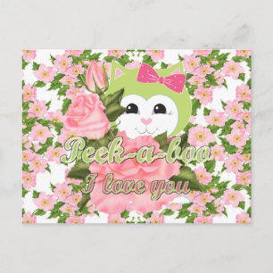 flüchtige Blick-a-boo I Liebe Sie Postkarte