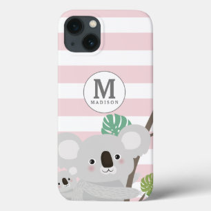 Flüchtige Blick-a-Boo Koala Mama und Baby Stripes  Case-Mate iPhone Hülle