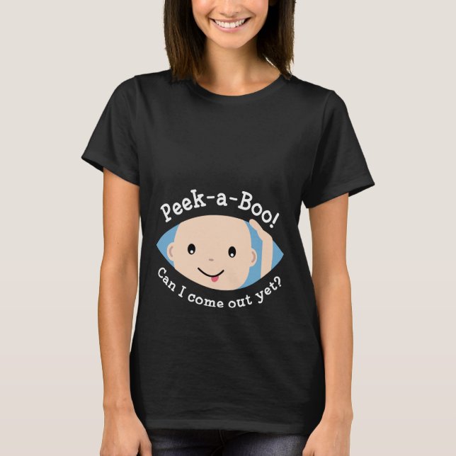 Flüchtige Blick-A-Boo-Maternity-T - Shirt (Vorderseite)