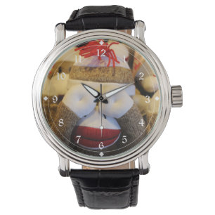 Flüchtige Blick-a-Boo-Sockaffe Armbanduhr