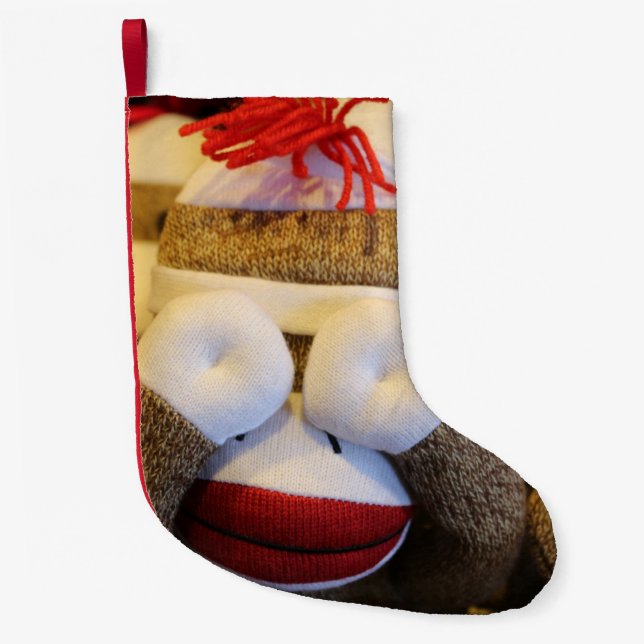 Flüchtige Blick-a-Boo-Sockaffe Kleiner Weihnachtsstrumpf (Vorderseite)