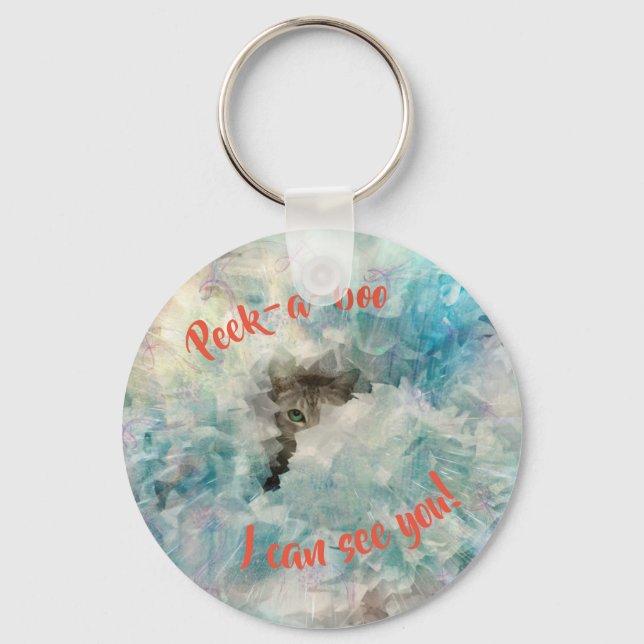 FLÜCHTIGE BLICK EIN BOO, DAS ICH IHNEN NIEDLICH SE SCHLÜSSELANHÄNGER (Vorderseite)