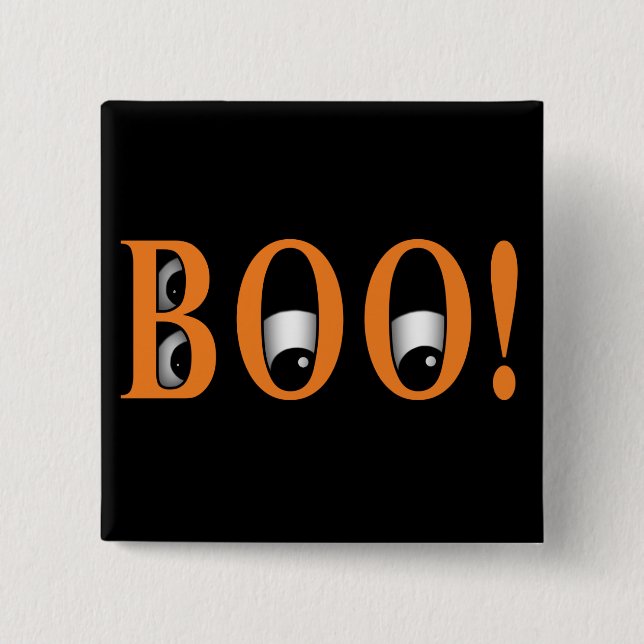 Flüchtige Blick ein BOO! Halloween Button (Vorderseite)