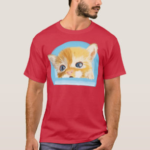 Flüchtige Blick ein Boo Niedlich Little Kitten Art T-Shirt