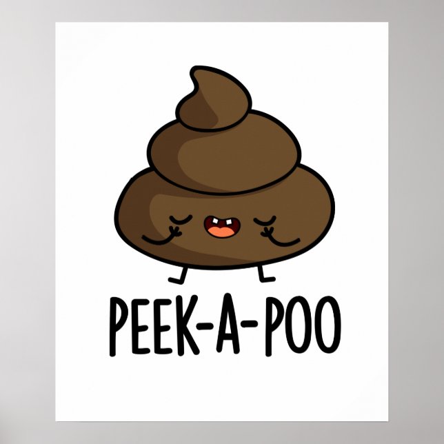 Flüchtige Blick Ein Poo Funny Kack Pun Poster (Vorne)