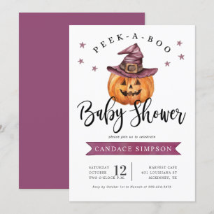 Flüchtige Blick Eine Kinderdusche für Boo Hallowee Einladung