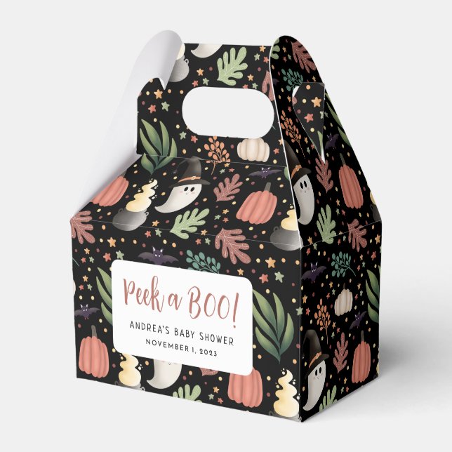 Flüchtige Blick einer Boo Halloween Ghost Baby Dus Geschenkschachtel (Vorderseite)