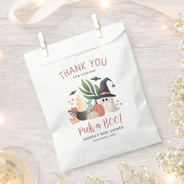 Flüchtige Blick einer Boo Halloween Ghost Baby Dus Geschenktütchen (Ausgeschnitten)