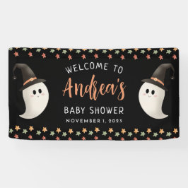 Flüchtige Blick eines Boo Halloween Ghost Baby Dus Banner