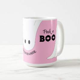 Flüchtige Blick eines Personalisierten Ghost Pink  Kaffeetasse