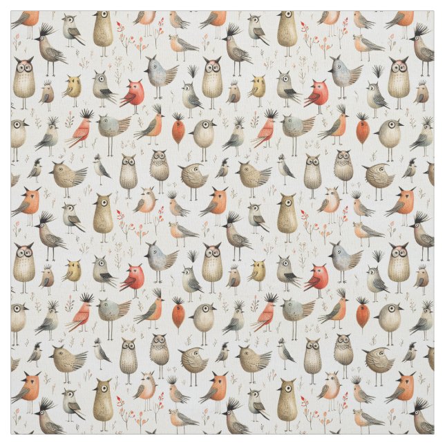 Flüchtige Flügel: Whimsy Bird Stoff (Muster)