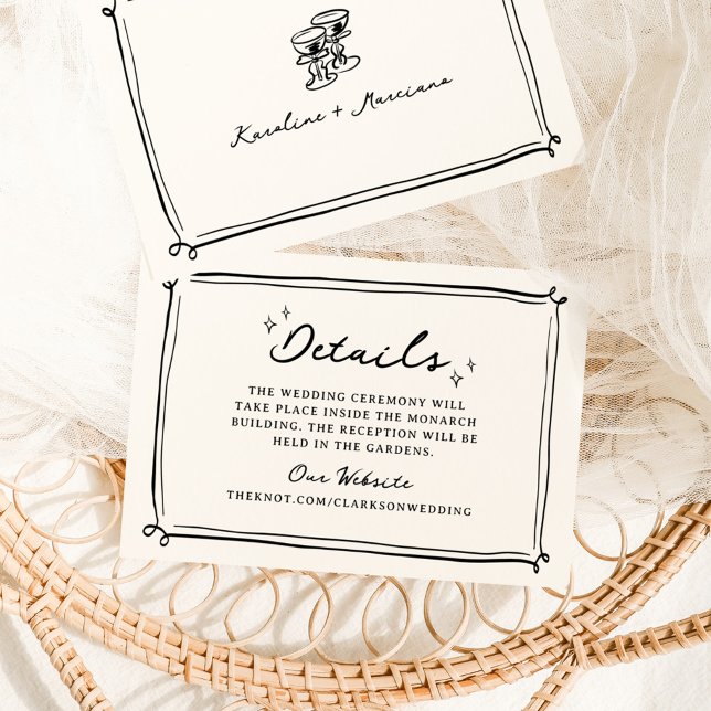 Flüchtige, handgezogene Doodles Einladung (Von Creator hochgeladen)