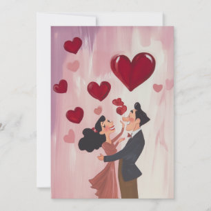 Flüchtige Liebe in der Luft Einladung