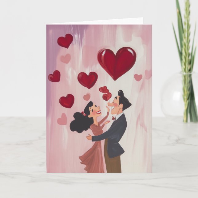 Flüchtige Liebe in der Luft Einladung (Vorderseite)