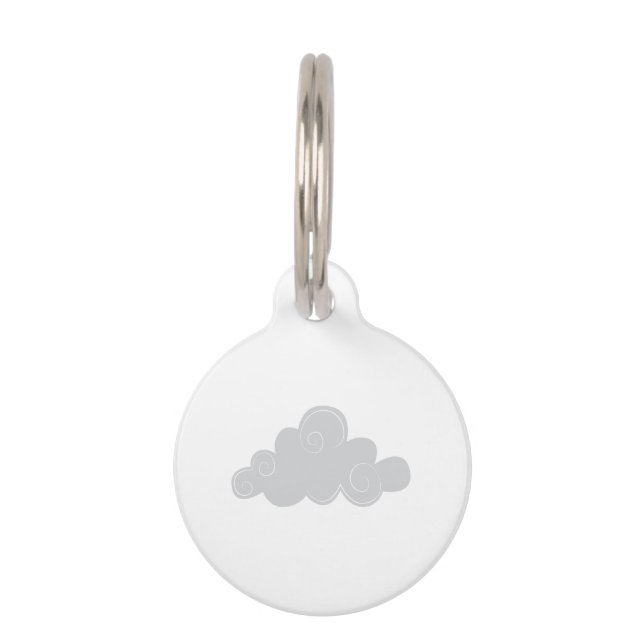 Flüchtige Wolke Haustiermarke (Vorderseite)