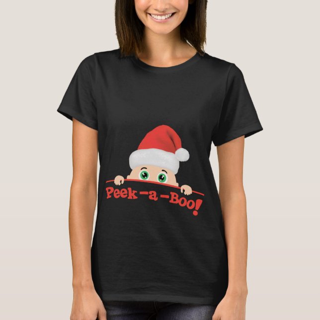 Flüchtiger Blick ein Boo-Weihnachten T-Shirt (Vorderseite)