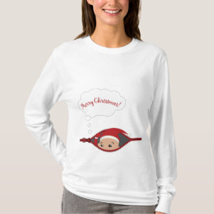 Flüchtiger Blick ein Boo-Weihnachtslanger T-Shirt