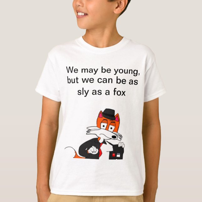 Flüchtiger Fuchs - Kinder T-Shirt (Vorderseite)