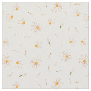 Flüchtiges Gänseblümchen-Blumenmuster - Stoff