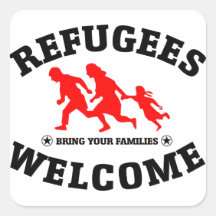Flüchtlinge begrüßen Ihre Familien
