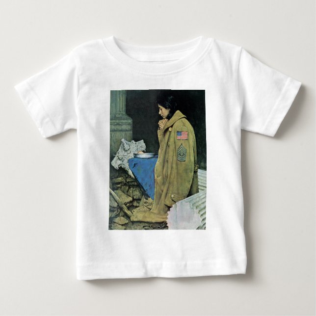 Flüchtlings-Erntedank Baby T-shirt (Vorderseite)