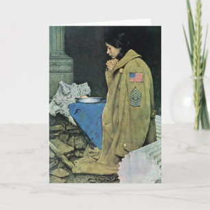 Flüchtlings-Erntedank Feiertagskarte