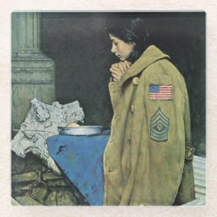 Flüchtlings-Erntedank Glasuntersetzer