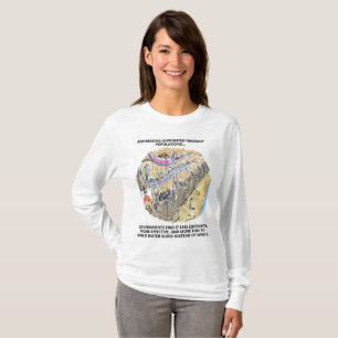 Flüchtlingswasser schießt Frauen langärmeliges  T-Shirt
