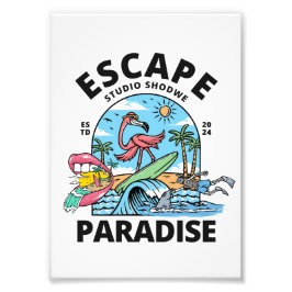 Fluchtparadies Fotodruck