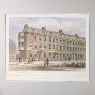 Fludyer Straße, die in Richtung des Parlaments Poster